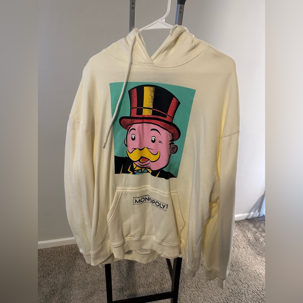 Monopoly cream hoodie - XL - worn once